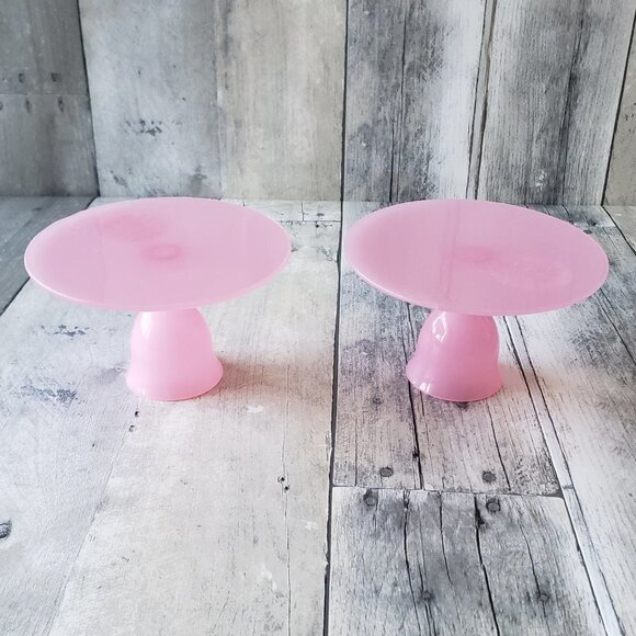 NWT - Pack of 2 Mini Dessert Stand Stands - Pink - Picture 1 of 6